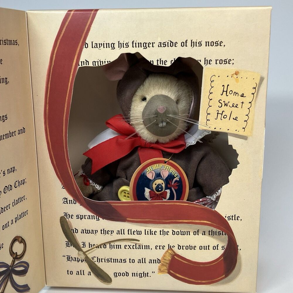 Muffy Vanderbear Muffy Mouse | NEW /w BOX Ouftit & Teddy Bear /w Tags 9"